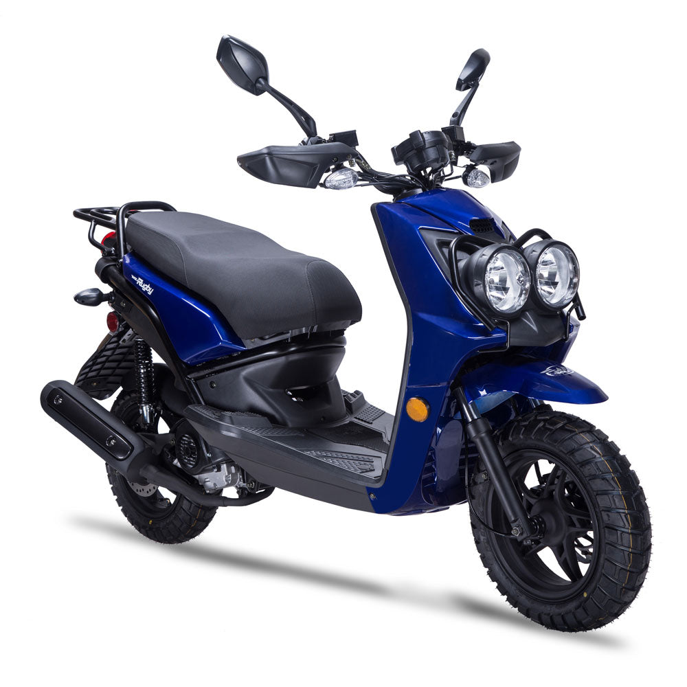 wolf rugby 150 blue scooter