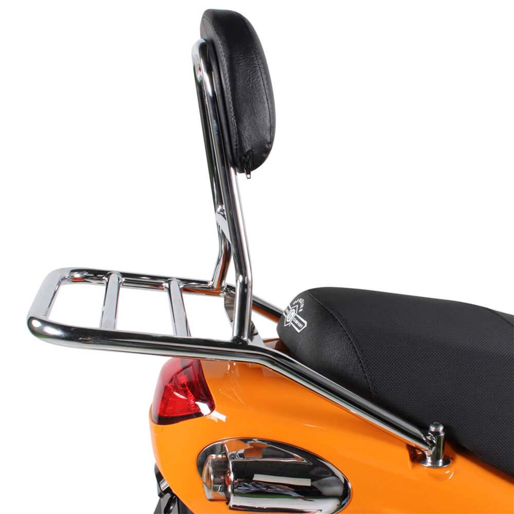 Genuine Buddy Chrome Rear Rack w/ Backrest