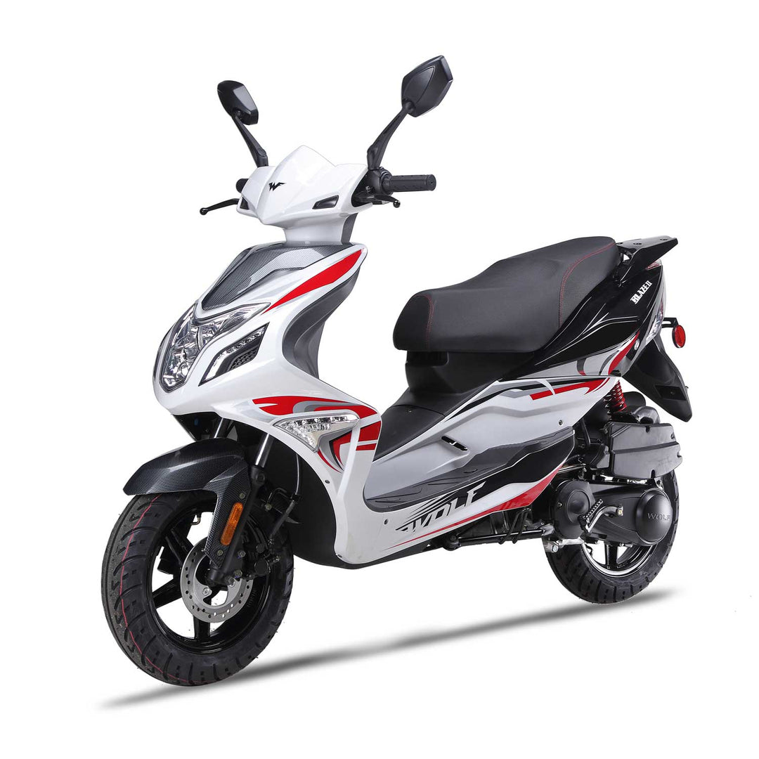 Wolf Blaze II 150cc White Scooter
